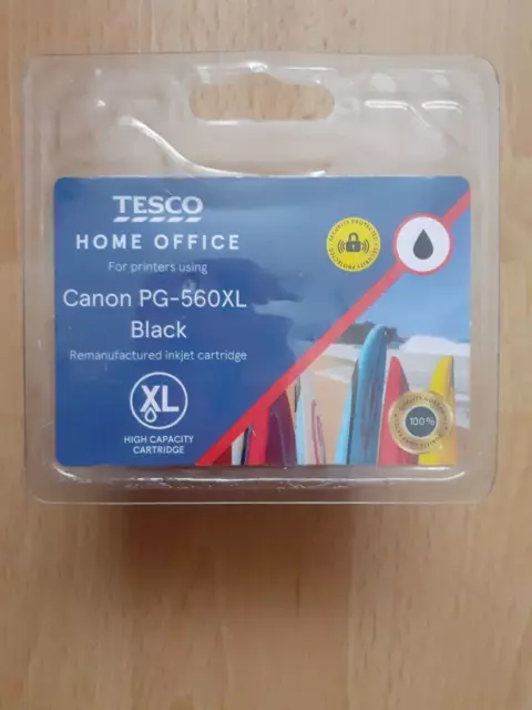 Tesco Canon Pg-560Xk Black Xl Inkjet Cartridge, Sealed Pack