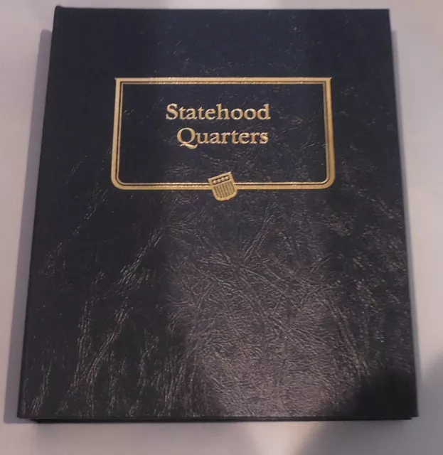 Statehood Quarters Set (1999-2008) In Whitman Album.  All P Mints Except MI