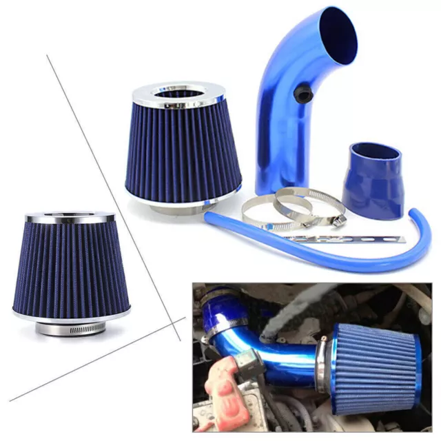 Cold Air Intake Filter Induction Pipe Power Flow Hose System Kit Car Accessories