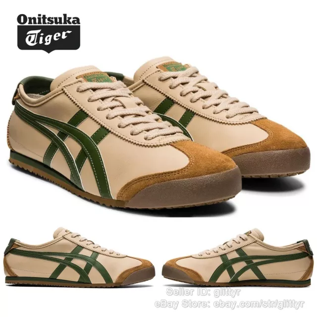 New Onitsuka Tiger MEXICO 66 Sneakers - Classic Unisex Beige Athletic Shoes 2023