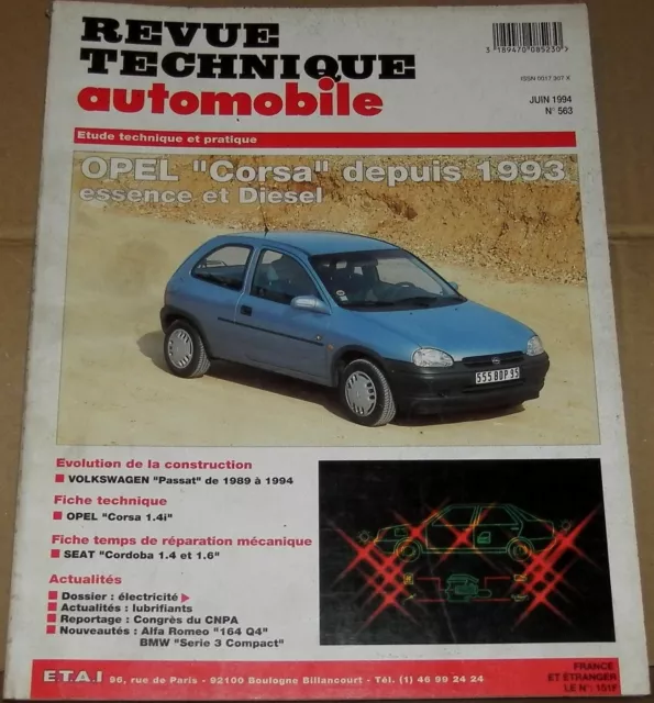 Revue technique Opel Corsa essence et diesel depuis 1993
