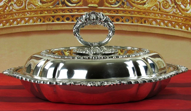 Antique Gorgeous DSD Silverplate Australian Oval Dish Circa, Late 1800’s