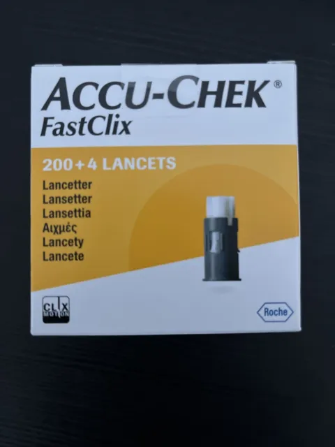 Accu-Chek FastClix 200 + 4 Lanzetten / NEU/ MHD 06/2027