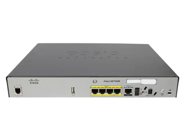 Cisco Router C887VAM-K9 VDSL/ADSL Annex M over POTS Multi-mode Without AC Adapte 3
