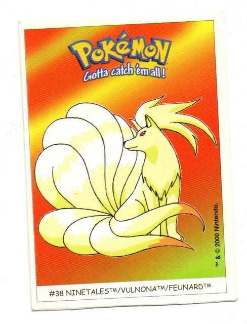 POKÉMON GOTTA CATCH'EM all n° 38 - NINETALES - VULNONA - FEUNARD (A4799