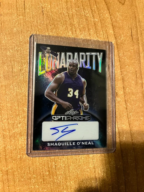 2022-23 Leaf Optichrome - Shaquille O'Neal - Lunarity SP Insert Auto #'d 10/10