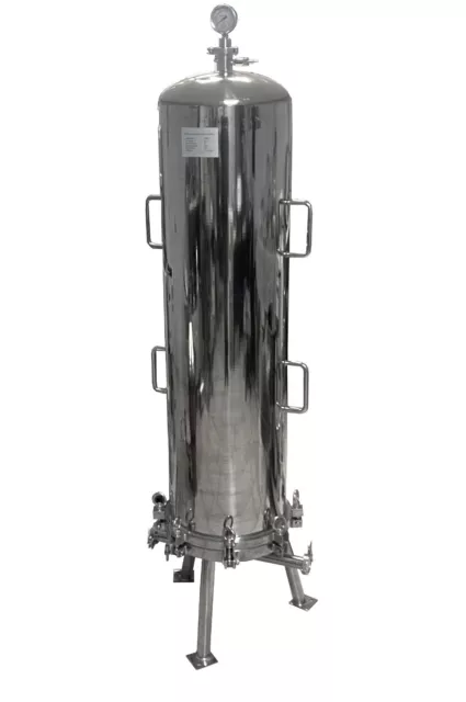 Stainless Steel 4-stack Lenticular Filter with 4 Diatomaceous Earth Cartridges