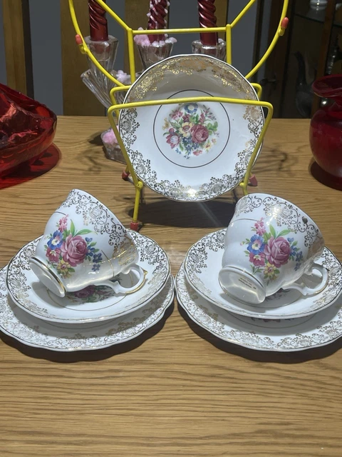 6 tasses à café et soucoupes Coeur Jacques Pergay