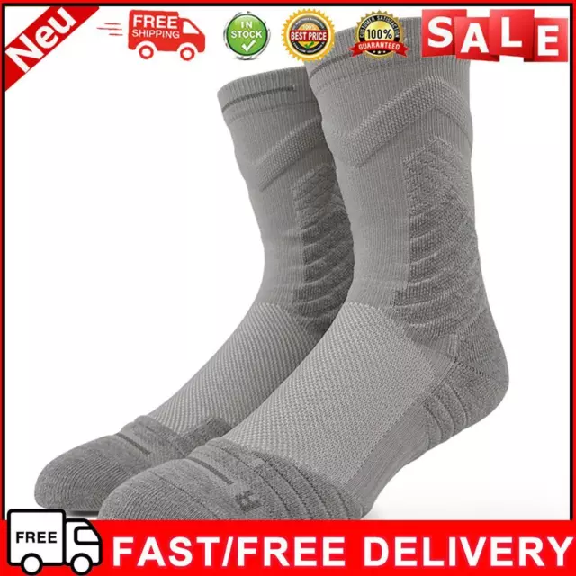 Men Sports Socks Comfy Trekking Socks Non Slip for Outdoor Sports (Khaki)