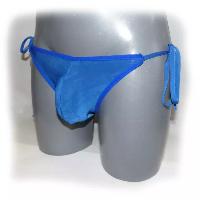 Sexy panty for man mit Schleife Blau - extra heiß -  M-L (763)