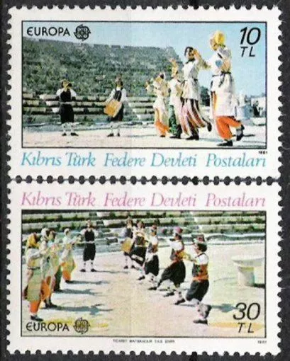 Türkisch Zypern Nr.98/99 ** Europa, Cept 1981, postfrisch