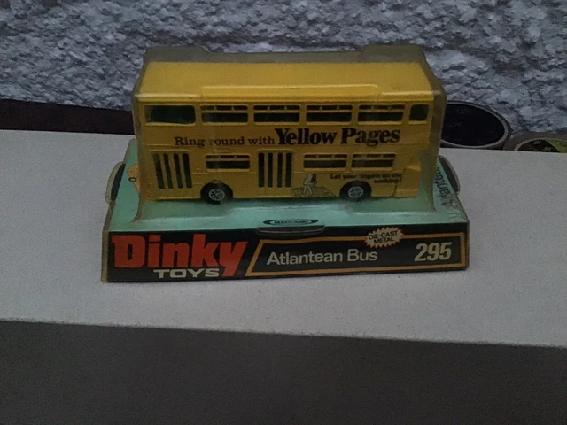 Dinky Toys 295  Leyland Atlantean  Yellow Pages Double Deck Bus