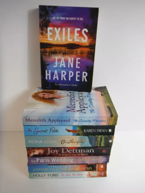 Womens Fiction PB Lot Bundle x8 Romantic Holidays Wedding Australian Holiday