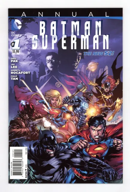 Batman Superman Annual 1B Benes 1:25 Variant VF/NM 9.0 2014