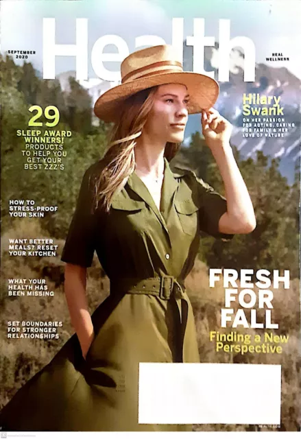 HEALTH MAGAZINE - September 2020 - Hilary Swank - Fresh for Fall $3.25