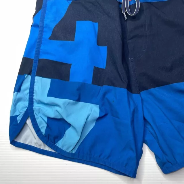 Helly Hansen Striped Board Shorts Mens Size 30 Waist Blue Casual Beach Surf Fit 3
