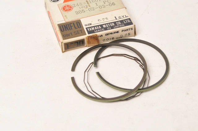 NOS YAMAHA PISTON Rings At1 Ds6 Ct1 Standard 248-11601-00 Oem