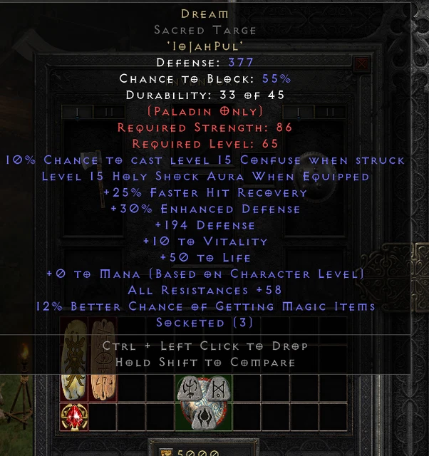 DIABLO 2 RESURRECTED PC 💥 S4 Ladder Softcore D2R 💥 Rune word Dream 9.