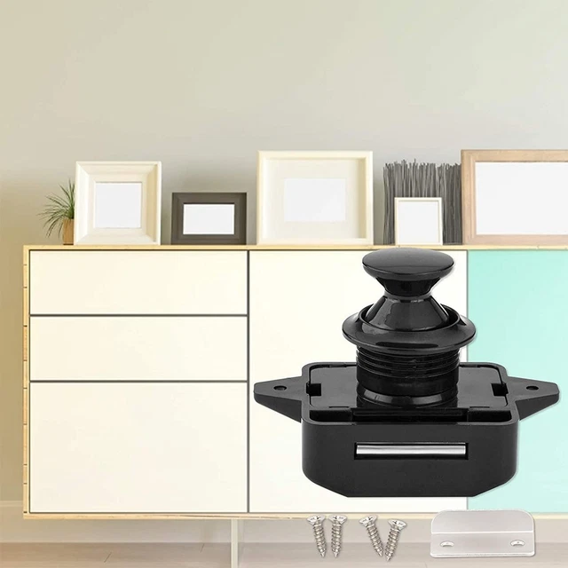 Placards De Camping Serrure De Tiroir De RV, Serrure De Bouton-poussoir De RV Loquet De Bouton D'armoire De Porte D Serrure Camping Car