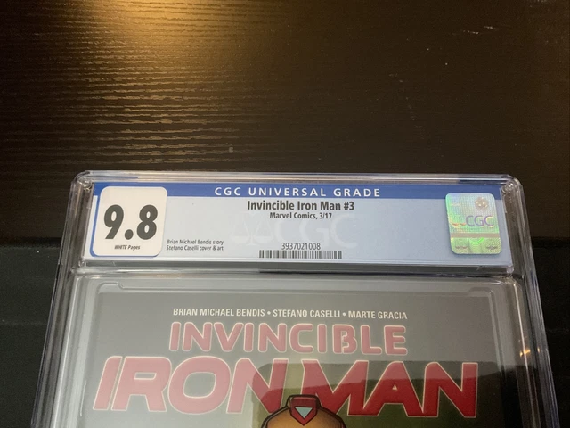 Invincible Iron Man #3 (2017) Key 1st Riri as Ironheart CGC 9.8 White Pages D361 2