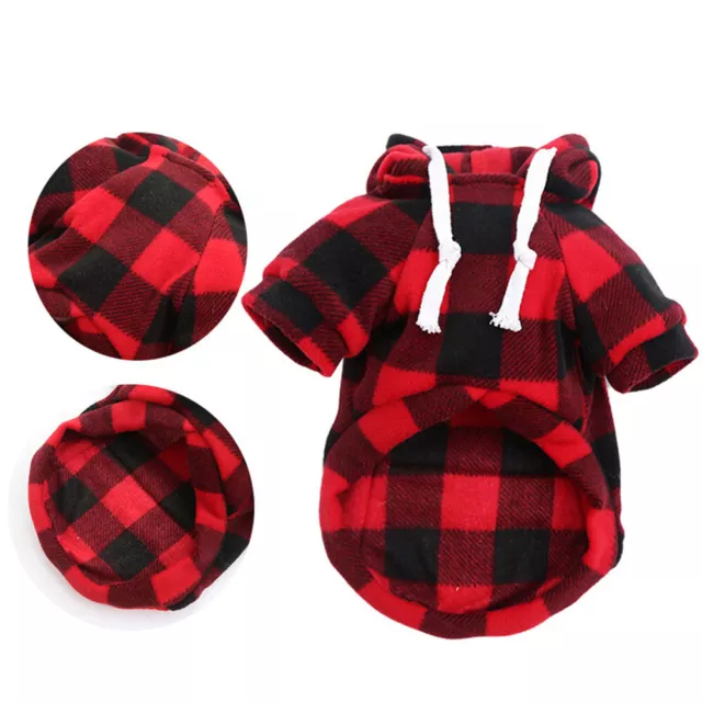 Pet Fleece Hoodie Clothes Puppy Dog Warm Jumper Sweater Coat Winter Soft Jacket