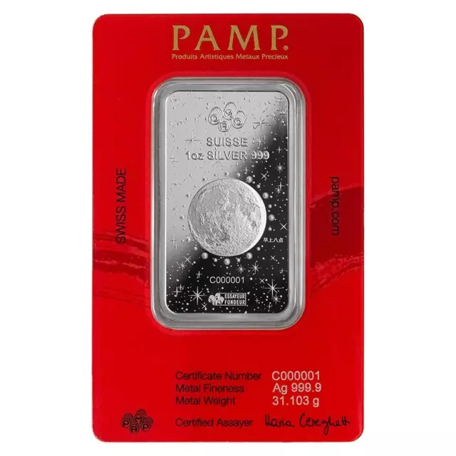 2024 1 oz PAMP Suisse Lunar Dragon Silver Bar (In Assay) 3