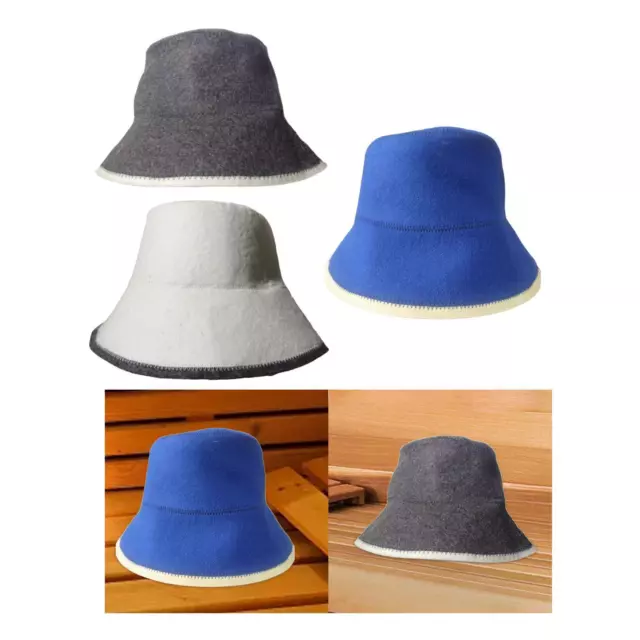 Accessoires de Sauna, chapeau de Sauna en laine d'intérieur, pour maison de