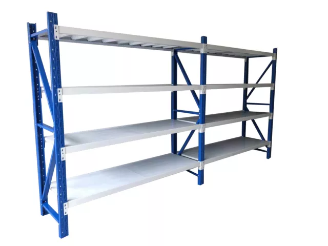 3.5M Length Garage Warehouse Metal Steel Storage Shelves Racking Racks Shelving