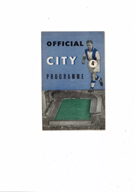 1958/59 Coventry City v Watford Football Programme