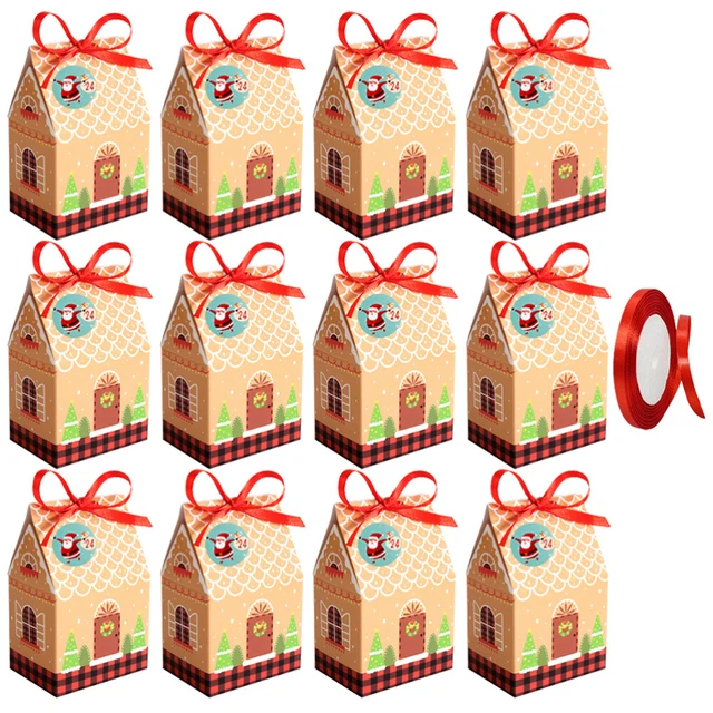 1 Set Xmas Candy Boxes Christmas Festival Treats Boxes Party Favors Candy Boxes