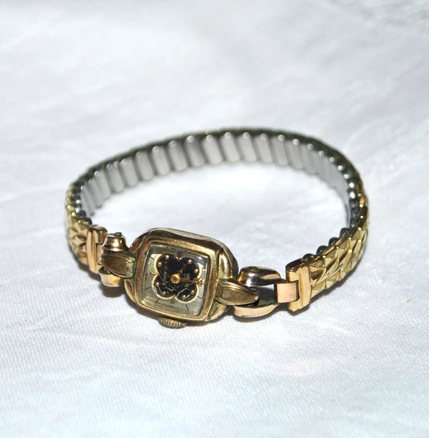 Bracelet trèfle à 4 feuilles plaqué or