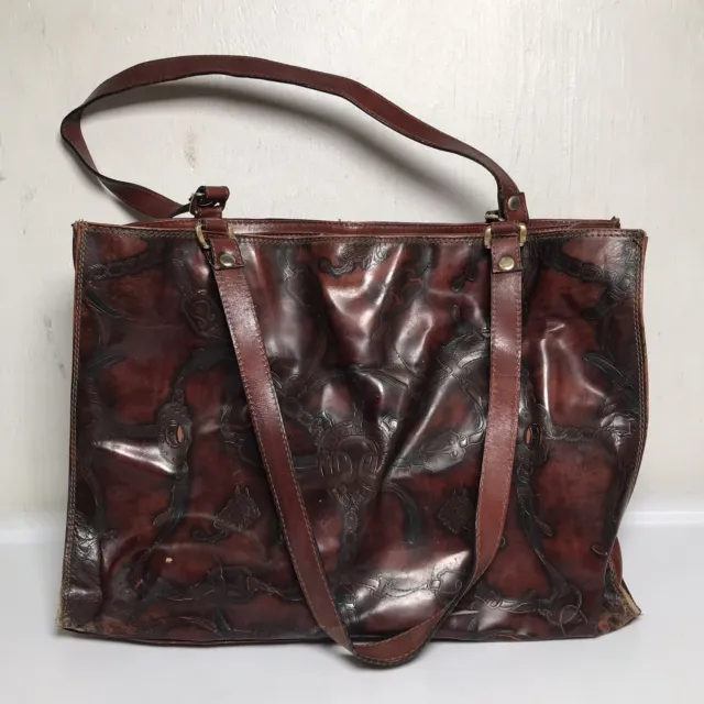 Dillard's Vintage Genuine Leather Made in Italy Cross Body Bag