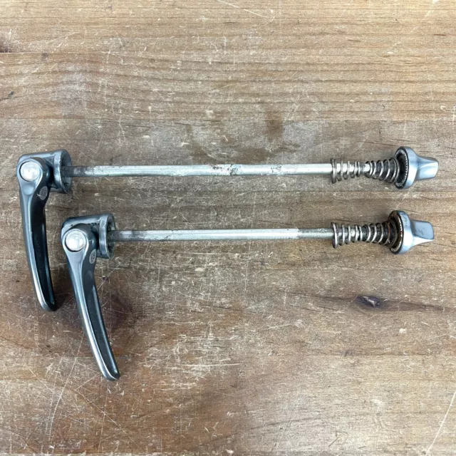 Shimano Dura-Ace Front/Rear Pair Road Bike Quick Release Skewers 128g Shimano Dura-Ace Front/Rear Pair Road Bike Quick Release Skewers 128g