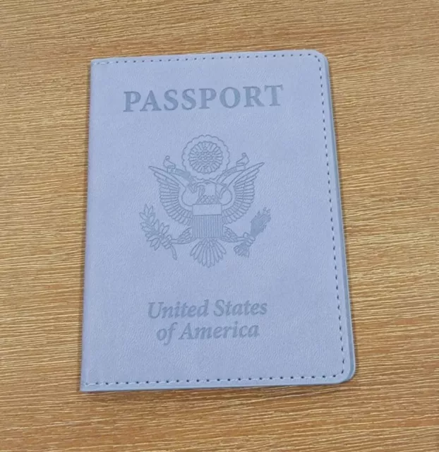 Passport Vaccine Card Passport Holder Travel Wallet  with US Cover