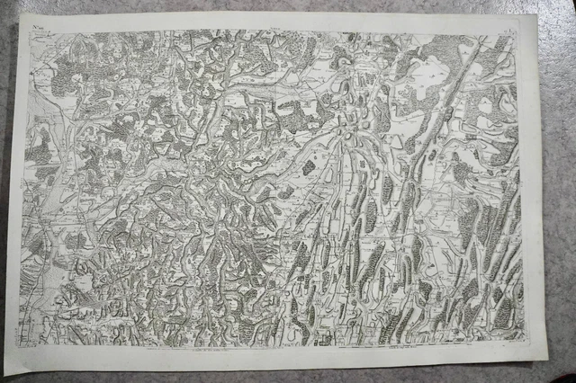 CASSINI CARTE IN PLANO 630mm X 950 mm,1808, LONS LE SAUNIER LOUHANS, n°116, 12L,