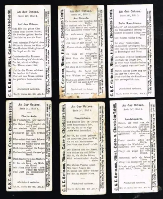 GARTMANN Sammelbilder komplette Serie 247 An der Ostsee 2