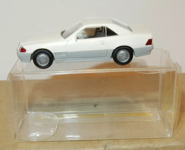 MICRO WIKING HO 1/87 MERCEDES BENZ 500 SL BLANCHE #14141 in box
