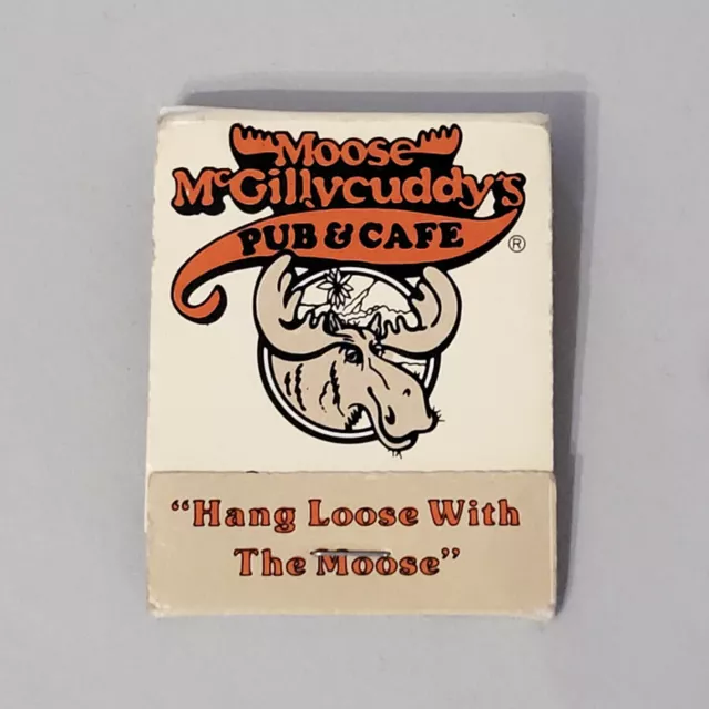 Vintage Moose McGillycuddy’s Pub & Cafe Matchbook