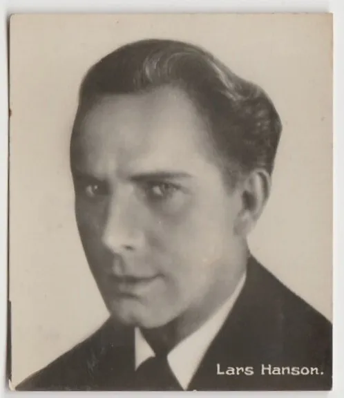 Lars Hanson 1920s Eufemiano Fuentes Film Star Tobacco Card #37 E5