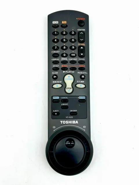 Genuine TOSHIBA VC-625 TV VCR Remote Control W625C W625CF W627 TESTED L@@K