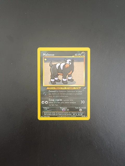 Carte Pokémon Malosse 43/105 Unco Neo Destiny Wizards FR NM