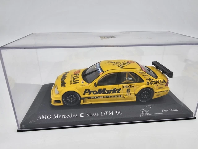 Miniature UT Model's 1/18 - Mercedes C-Class DTM #6 Jaune - Thiim / Promarkt - 1995