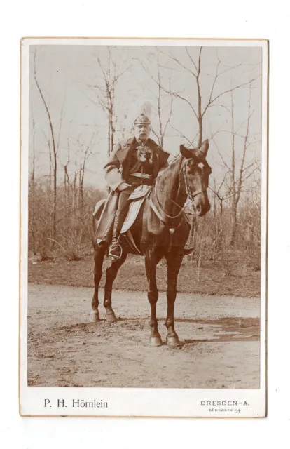 CAB Foto König Albert von Sachsen / eines seiner letzten Bilder - Dresden ~ 1902