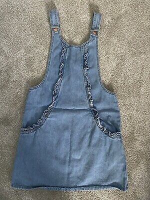 Girls Next Denim Pinafore Dungaree Dress Age 12 Years Excellent Condition