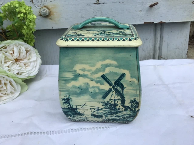 Jouet ancien Boite à musique Moulin musical tôle KRZ