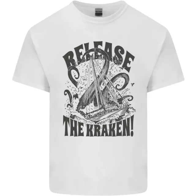 T-shirt bambini Release the Kraken Cthulhu Sea Creature bambini