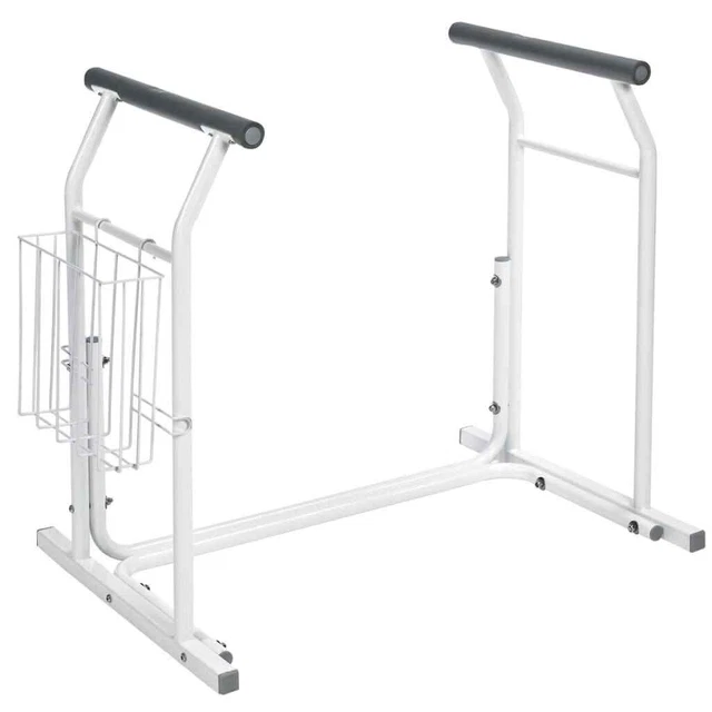 Telaio di supporto per servizi igienici Ridder mobile 100 kg bianco WC ausilio per alzarsi ausilio per servizi igienici RI