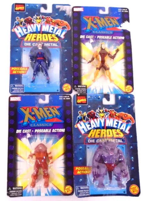 Steel Mutants X-MEN Figure Set of 4 Different SEALED Toy Biz