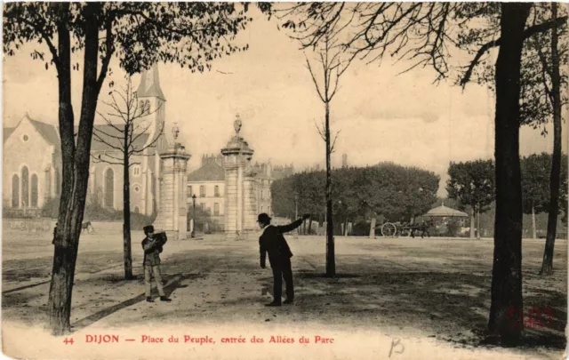 CPA DIJON - Place du Peuple - Entrée des Allées du Parc (633883)