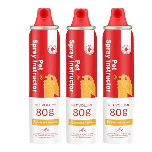Spray Corrector Dog Trainer, 80ml 3 Pack Spray for Dog to Stops Barking,